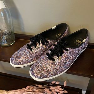 NÉW Kate Spade for Keds Rainbow glitter Sneakers